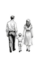 Family Illustration Silhouette Vector Transparent Background Togetherness