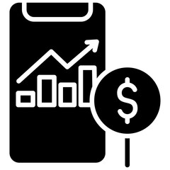 expense tracking glyph icon