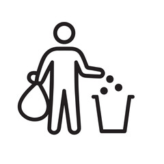Simple Line Icon of a Pregnant Woman – Expecting Mother Symbol in Minimal Style