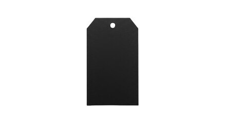 Illustration Black Tag with a Hole for Price or Gift Labels