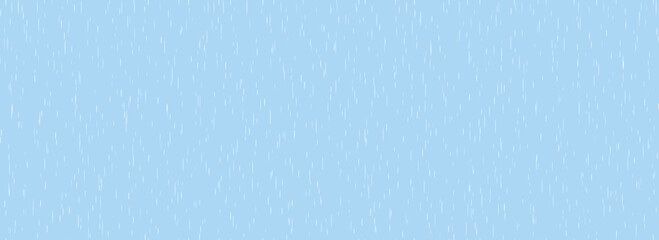 Falling rain seamless pattern. Repeating pouring rain texture. Repeated water drops background. Vertical downpour wallpaper. Sleet, hail or snow precipitation concept. Bad weather backdrop. Vector