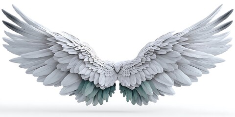 Obraz premium Pair of white angel wings