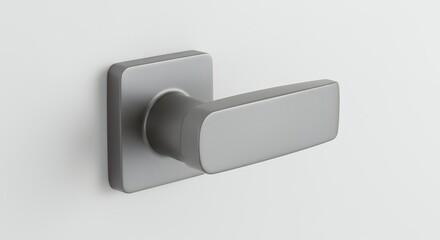 Modern minimalist gray door handle