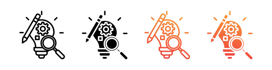 Modification Multi Style Icon Set Vector 