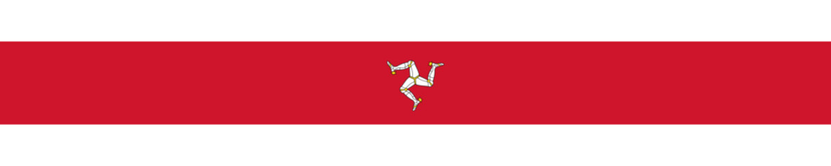 Isle of Man flag ribbon
