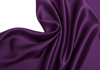 Isolated Abstract Purple Fabric Background with Silk Satin and Drapes