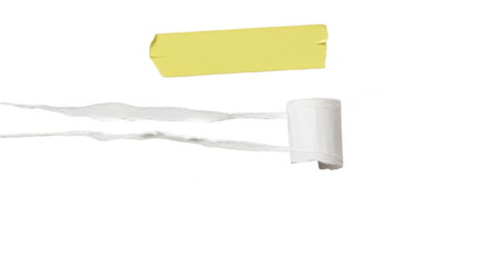 Isolated Adhesive Masking Tape Roll on Transparent Background