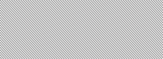 Thin slash line seamless pattern. Repeated fine diagonal lines background. Pinstripe wallpaper. Black and white tilted slanted strip backdrop. Repeating oblique linear texture overlay