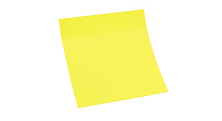 Isolated Yellow Square Abstract Background Template Note Paper Bright