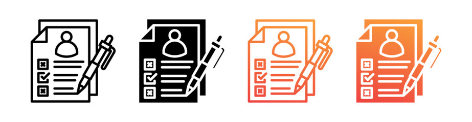 Acceptance Criteria Multi Style Icon Set Vector  © Kholifah rokhman