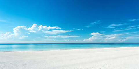 tropical beach with white sand