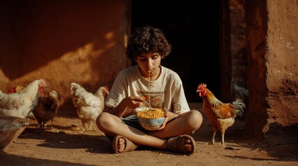young man in a traditional costume