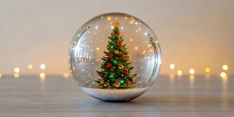 Enchanted Christmas Snow Globe A Festive Winter Scene