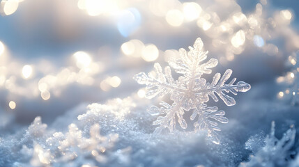 christmas background with snowflakes