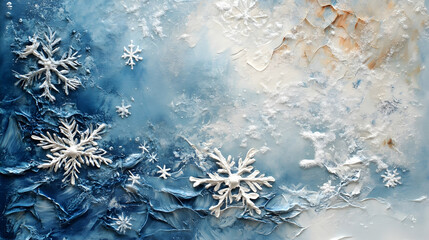 christmas background with snowflakes