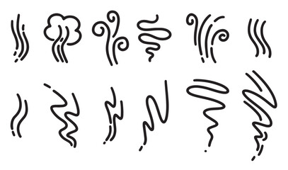  doodle sketch style smoke symbol drawn illustration concept design