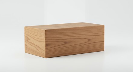 Light beige wood block display