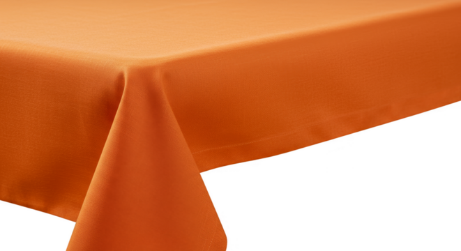 Orange Texture Fabric Tablecloth Background for Decoration and Event