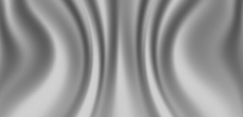 Abstract gray background with wavy or striped pattern. Illustration of Textured Wall in Modern Room, Pleated Fabric Surface, or Water or Sand Movement