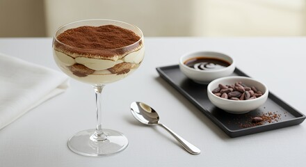 Indulge in Decadence: A Classic Tiramisu Served in Elegant Style