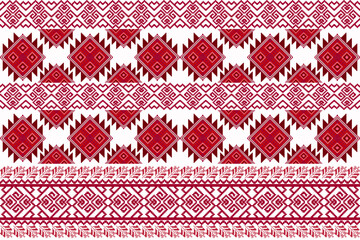 Ikat ethnic geometric abstract embroidery oriental traditional knitted pattern. Native geometry decorative design for fabric, wallpaper, background, interior, decoration, texture, border decor, print
