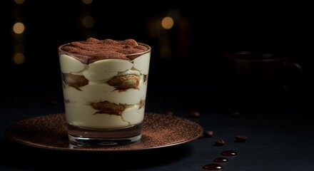 Indulge in the Decadence: Classic Tiramisu in a Glass, Dark and Dreamy