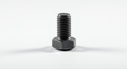 Dark gray bolt against white background
