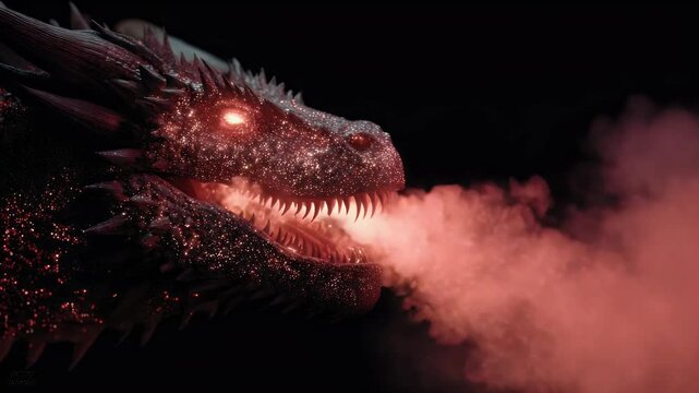 Dragon fire breath fantasy