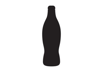 Bottleof water, vector of soda icon set. Plastic and aluminum bottled beverage symbol. Water, soda and juice silhouette