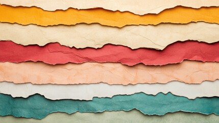 Fototapeta premium Retro Handmade Paper Textures with Layered Background for Creative Projects