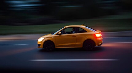 Gentle soft light, moving car, blur effect, diffused shadows, subtle illumination, adorable and cute, charming features