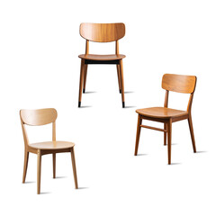 Minimalism Wood Chair Collection 01