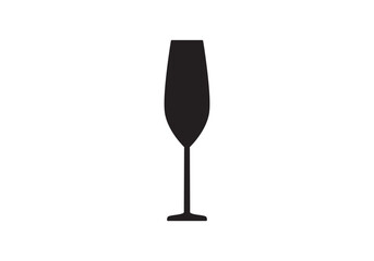 vector icon set. Alcohol water drink glass icons.