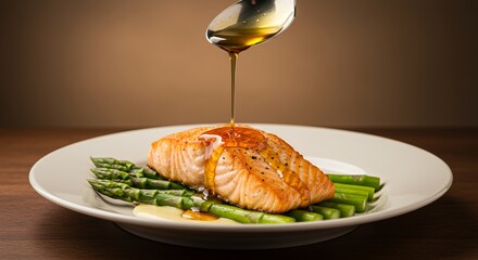Honey-Glazed Salmon with Asparagus: A Culinary Delight