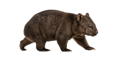 Adorable Baby Wombat in Profile.