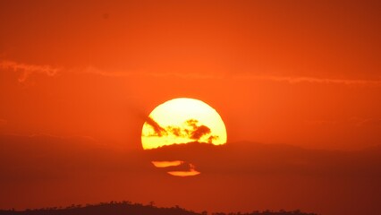 A breathtaking Sunset over the Serengeti Plains