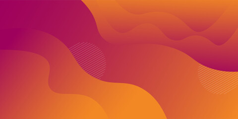 Fototapeta premium Abstract modern graphic element. Dynamical colored forms and waves. Gradient abstract banner with flowing liquid shapes, vector illustration