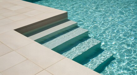 Obraz premium swimming pool tile design concept