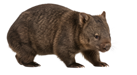 Adorable Common Wombat Australian Marsupial.