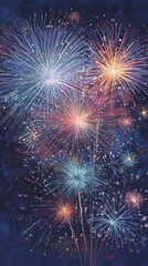 Fototapeta premium Independence day in happy senior patriot holds a stars and stripes a large American flag of U.S. federals holiday