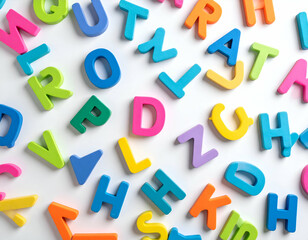 Colorful Magnetic Letters for Early Childhood Learning Alphabet Fun