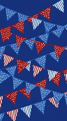 Us national holiday pennants,4 July , USA