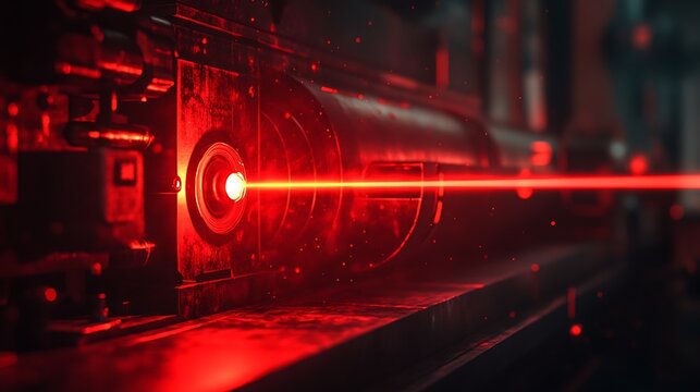Advanced laser technology precision apparatus utilizing concentrated light beam for industrial tasks