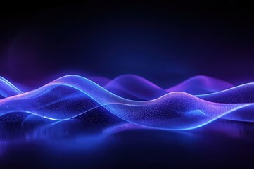 Fototapeta premium Deep‑Tech AI Wave Concept Scene