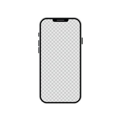 Smart Mobile Phone Icon Set – Minimal Vector Smartphone Symbols for App, UI & Web Interface Design detailed mobile phone template front view, model mobile phone.