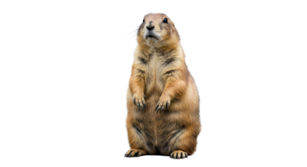 Blacktailed Prairie Dog Standing Pose.