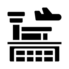 airport glyph icon