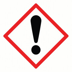 Exclamation Mark Hazard Symbol - GHS Warning Sign