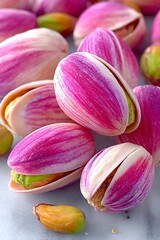 Pink Pistachios Closeup
