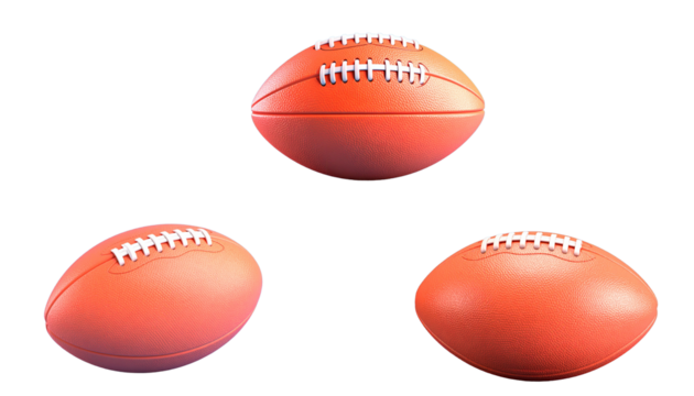 Brown and white baseball isolated on white background